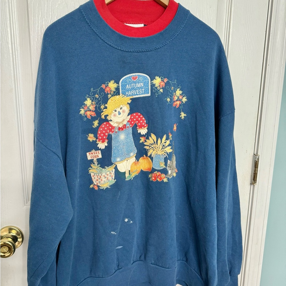 Grandma Chic Autumn Harvest Crewneck